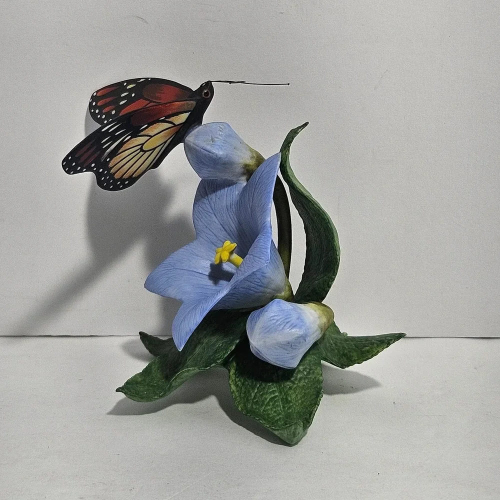 Lenox Nature's Beautiful Butterflies Fine Porcelain Monarch Butterfly Flower